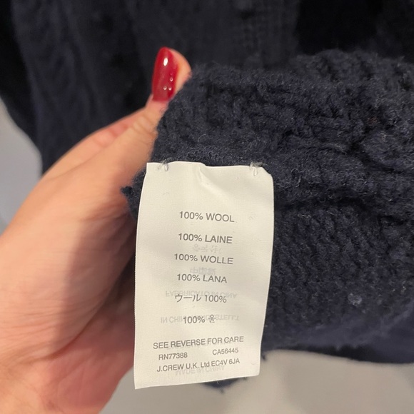 Navy JCrew sweater - Picture 2 of 5